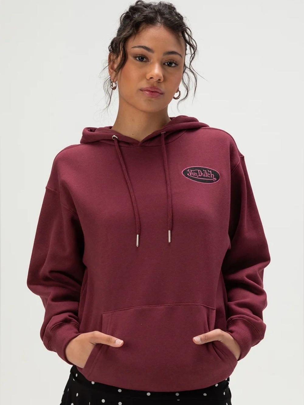 Von Dutch Logo Women’s Hoodie - Picture 2 of 4